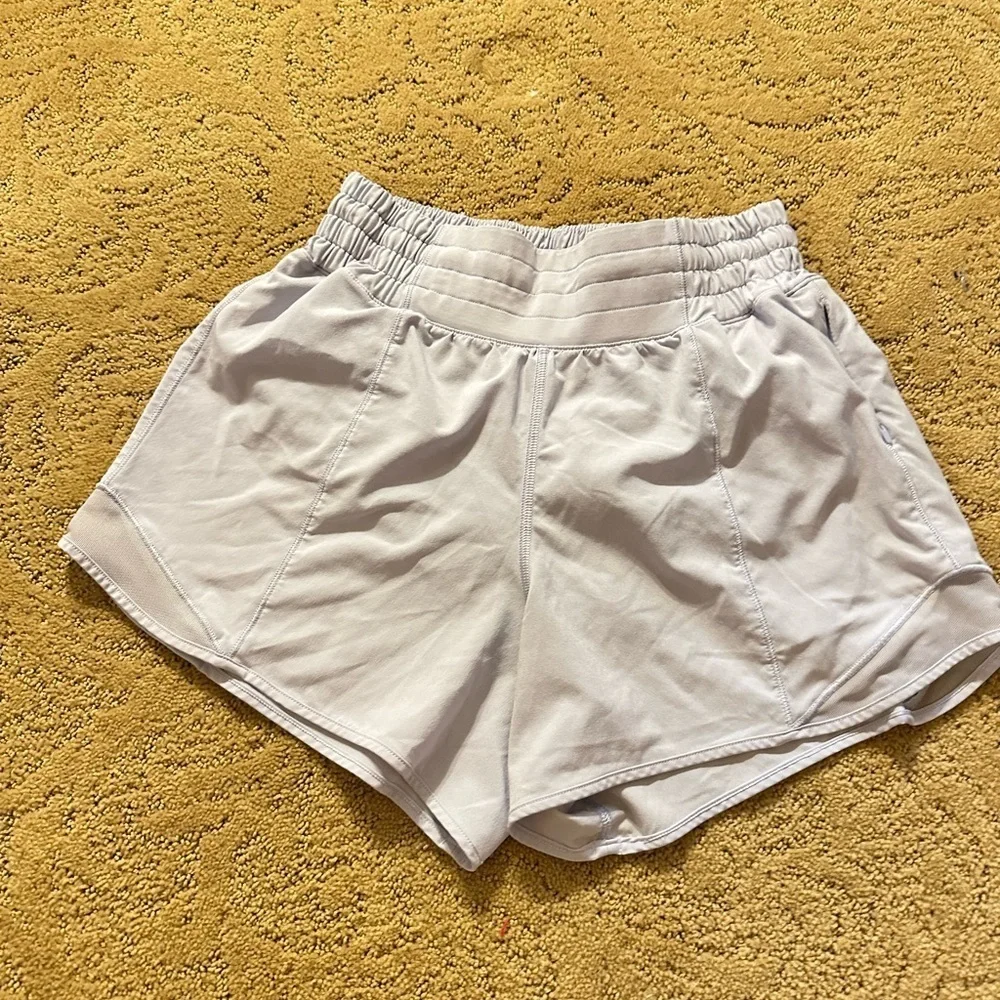 Lululemon Athletica Blue Athletic Shorts High-Waisted Design